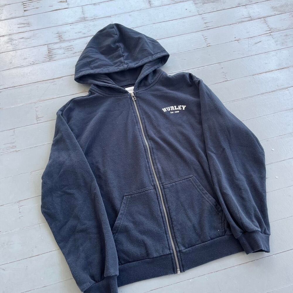 Hurley streetwear y2k zip up hoodie